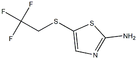 5-[(2,2,2-trifluoroethyl)thio]-1,3-thiazol-2-amine 구조식 이미지