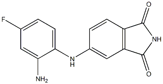5-[(2-amino-4-fluorophenyl)amino]-2,3-dihydro-1H-isoindole-1,3-dione Structure
