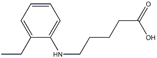 5-[(2-ethylphenyl)amino]pentanoic acid Structure