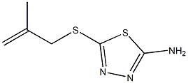 5-[(2-methylprop-2-en-1-yl)sulfanyl]-1,3,4-thiadiazol-2-amine Structure