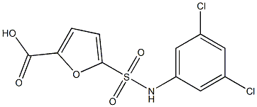 5-[(3,5-dichlorophenyl)sulfamoyl]furan-2-carboxylic acid Structure