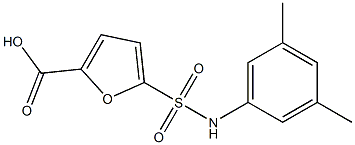 5-[(3,5-dimethylphenyl)sulfamoyl]furan-2-carboxylic acid 구조식 이미지