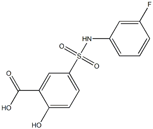 5-[(3-fluorophenyl)sulfamoyl]-2-hydroxybenzoic acid Structure