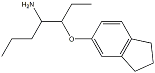 5-[(4-aminoheptan-3-yl)oxy]-2,3-dihydro-1H-indene Structure