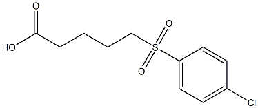 5-[(4-chlorobenzene)sulfonyl]pentanoic acid 구조식 이미지