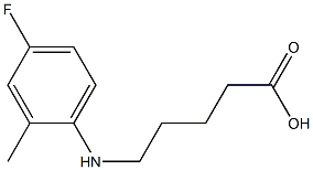 5-[(4-fluoro-2-methylphenyl)amino]pentanoic acid Structure