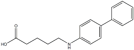 5-[(4-phenylphenyl)amino]pentanoic acid 구조식 이미지