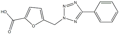 5-[(5-phenyl-2H-1,2,3,4-tetrazol-2-yl)methyl]furan-2-carboxylic acid Structure