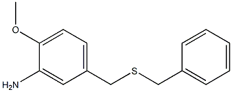 5-[(benzylsulfanyl)methyl]-2-methoxyaniline Structure