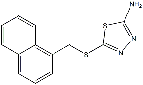 5-[(naphthalen-1-ylmethyl)sulfanyl]-1,3,4-thiadiazol-2-amine 구조식 이미지