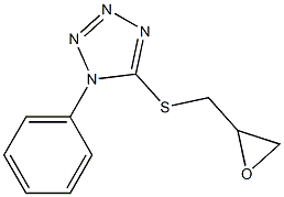 5-[(oxiran-2-ylmethyl)sulfanyl]-1-phenyl-1H-1,2,3,4-tetrazole 구조식 이미지