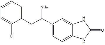 5-[1-amino-2-(2-chlorophenyl)ethyl]-2,3-dihydro-1H-1,3-benzodiazol-2-one 구조식 이미지