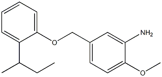 5-[2-(butan-2-yl)phenoxymethyl]-2-methoxyaniline Structure