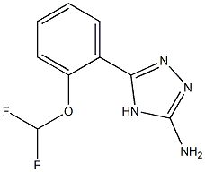 5-[2-(difluoromethoxy)phenyl]-4H-1,2,4-triazol-3-amine Structure