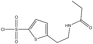 5-[2-(propionylamino)ethyl]thiophene-2-sulfonyl chloride 구조식 이미지