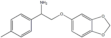 5-[2-amino-2-(4-methylphenyl)ethoxy]-2H-1,3-benzodioxole 구조식 이미지