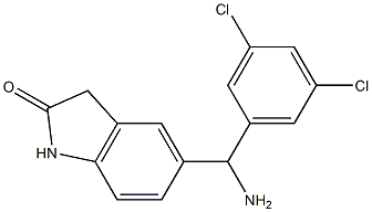 5-[amino(3,5-dichlorophenyl)methyl]-2,3-dihydro-1H-indol-2-one Structure