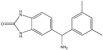 5-[amino(3,5-dimethylphenyl)methyl]-2,3-dihydro-1H-1,3-benzodiazol-2-one Structure