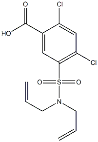 5-[bis(prop-2-en-1-yl)sulfamoyl]-2,4-dichlorobenzoic acid Structure