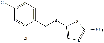 5-{[(2,4-dichlorophenyl)methyl]sulfanyl}-1,3-thiazol-2-amine Structure