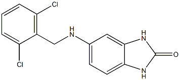 5-{[(2,6-dichlorophenyl)methyl]amino}-2,3-dihydro-1H-1,3-benzodiazol-2-one Structure