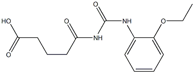 5-{[(2-ethoxyphenyl)carbamoyl]amino}-5-oxopentanoic acid 구조식 이미지