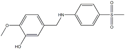 5-{[(4-methanesulfonylphenyl)amino]methyl}-2-methoxyphenol 구조식 이미지