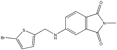 5-{[(5-bromothiophen-2-yl)methyl]amino}-2-methyl-2,3-dihydro-1H-isoindole-1,3-dione 구조식 이미지