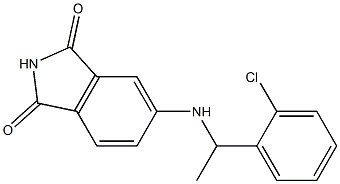 5-{[1-(2-chlorophenyl)ethyl]amino}-2,3-dihydro-1H-isoindole-1,3-dione 구조식 이미지