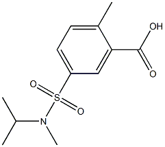 5-{[isopropyl(methyl)amino]sulfonyl}-2-methylbenzoic acid Structure