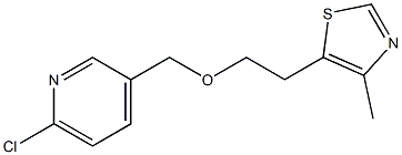 5-{2-[(6-chloropyridin-3-yl)methoxy]ethyl}-4-methyl-1,3-thiazole Structure