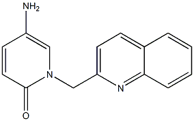 5-amino-1-(quinolin-2-ylmethyl)-1,2-dihydropyridin-2-one 구조식 이미지