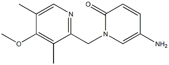 5-amino-1-[(4-methoxy-3,5-dimethylpyridin-2-yl)methyl]-1,2-dihydropyridin-2-one Structure