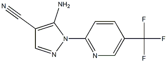 5-amino-1-[5-(trifluoromethyl)pyridin-2-yl]-1H-pyrazole-4-carbonitrile 구조식 이미지