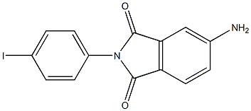 5-amino-2-(4-iodophenyl)-2,3-dihydro-1H-isoindole-1,3-dione 구조식 이미지