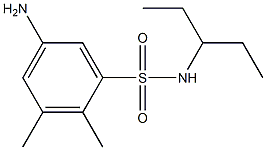 5-amino-2,3-dimethyl-N-(pentan-3-yl)benzene-1-sulfonamide Structure