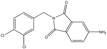 5-amino-2-[(3,4-dichlorophenyl)methyl]-2,3-dihydro-1H-isoindole-1,3-dione 구조식 이미지