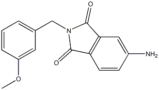 5-amino-2-[(3-methoxyphenyl)methyl]-2,3-dihydro-1H-isoindole-1,3-dione Structure