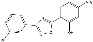 5-amino-2-[3-(3-bromophenyl)-1,2,4-oxadiazol-5-yl]phenol Structure