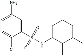 5-amino-2-chloro-N-(2,3-dimethylcyclohexyl)benzene-1-sulfonamide 구조식 이미지