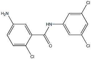 5-amino-2-chloro-N-(3,5-dichlorophenyl)benzamide 구조식 이미지