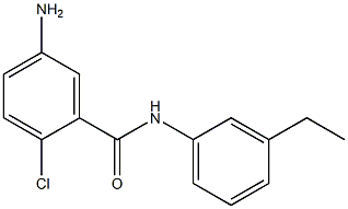 5-amino-2-chloro-N-(3-ethylphenyl)benzamide 구조식 이미지