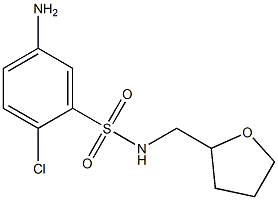 5-amino-2-chloro-N-(oxolan-2-ylmethyl)benzene-1-sulfonamide 구조식 이미지