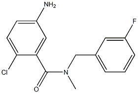 5-amino-2-chloro-N-[(3-fluorophenyl)methyl]-N-methylbenzamide Structure