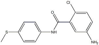 5-amino-2-chloro-N-[4-(methylsulfanyl)phenyl]benzamide 구조식 이미지