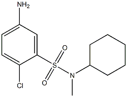 5-amino-2-chloro-N-cyclohexyl-N-methylbenzene-1-sulfonamide 구조식 이미지