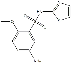 5-amino-2-methoxy-N-(1,3-thiazol-2-yl)benzene-1-sulfonamide 구조식 이미지