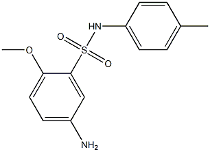 5-amino-2-methoxy-N-(4-methylphenyl)benzene-1-sulfonamide 구조식 이미지
