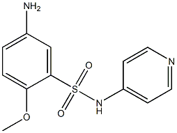 5-amino-2-methoxy-N-(pyridin-4-yl)benzene-1-sulfonamide 구조식 이미지