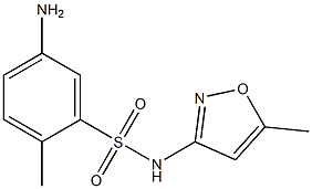 5-amino-2-methyl-N-(5-methyl-1,2-oxazol-3-yl)benzene-1-sulfonamide Structure